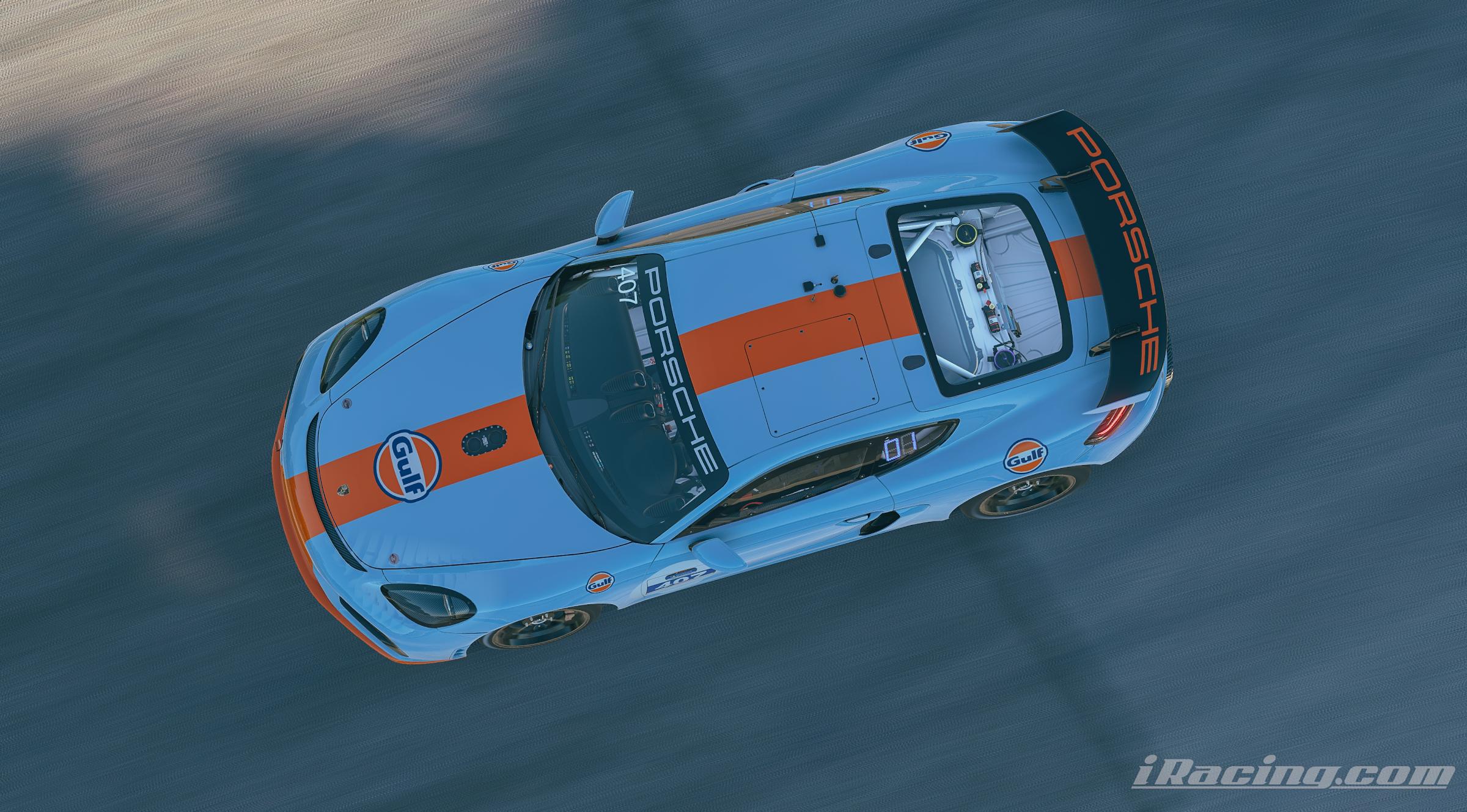 Preview of 1970 JWA Porsche Gulf Oil - Daytona & LeMans - Tribute - Porsche 718 Cayman GT4 Clubsport MR by Patryk A.