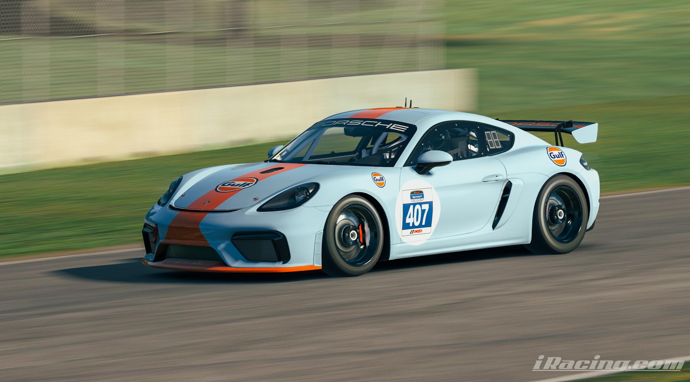 Preview of 1970 JWA Porsche Gulf Oil - Daytona & LeMans - Tribute - Porsche 718 Cayman GT4 Clubsport MR by Patryk A.