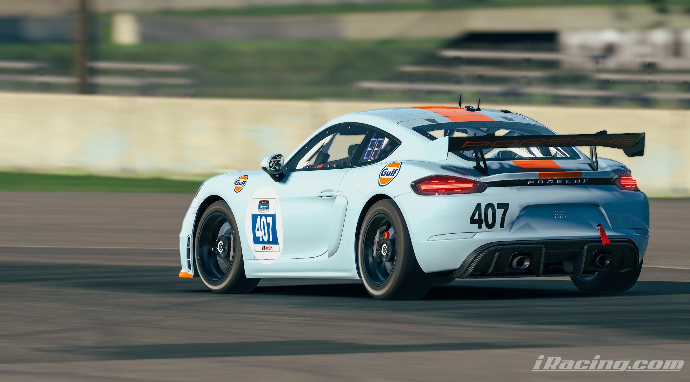 Preview of 1970 JWA Porsche Gulf Oil - Daytona & LeMans - Tribute - Porsche 718 Cayman GT4 Clubsport MR by Patryk A.