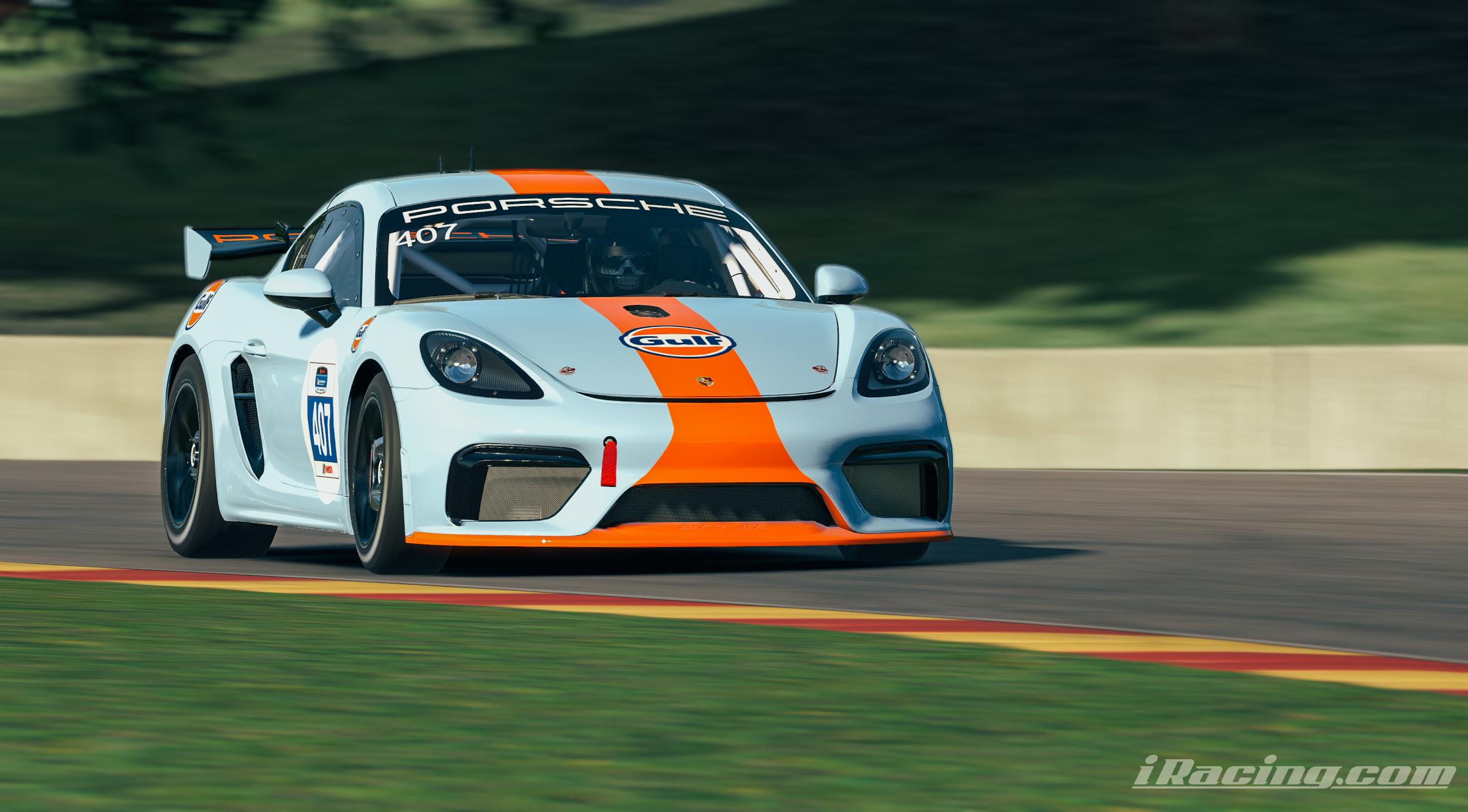 Preview of 1970 JWA Porsche Gulf Oil - Daytona & LeMans - Tribute - Porsche 718 Cayman GT4 Clubsport MR by Patryk A.