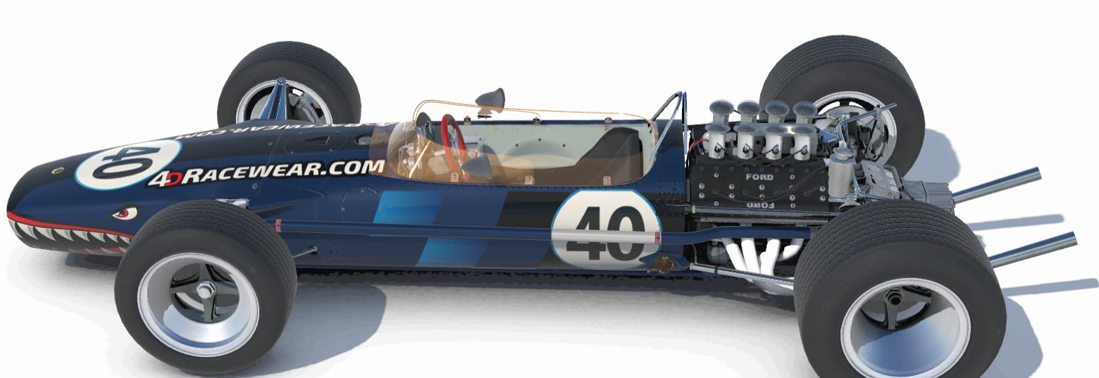 4DRacewear.com Lotus 49 Flying Tiger Navy by Jim H. - Trading Paints
