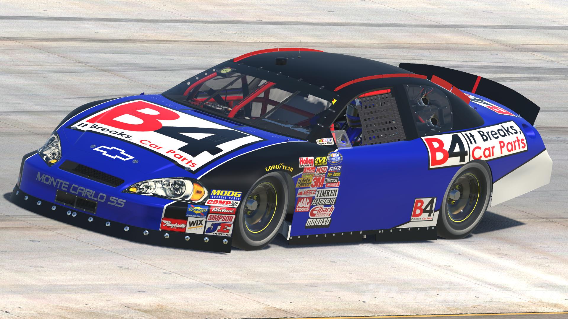 EA NASCAR B4 Car Parts Fantasy Scheme by Bryson Hixenbaugh Trading Paints