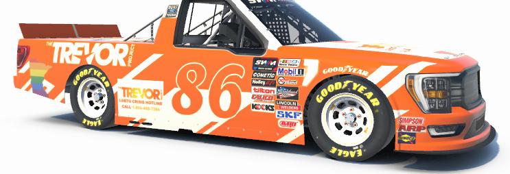 Preview of Trevor Project Iracing Number by Damon Nagel