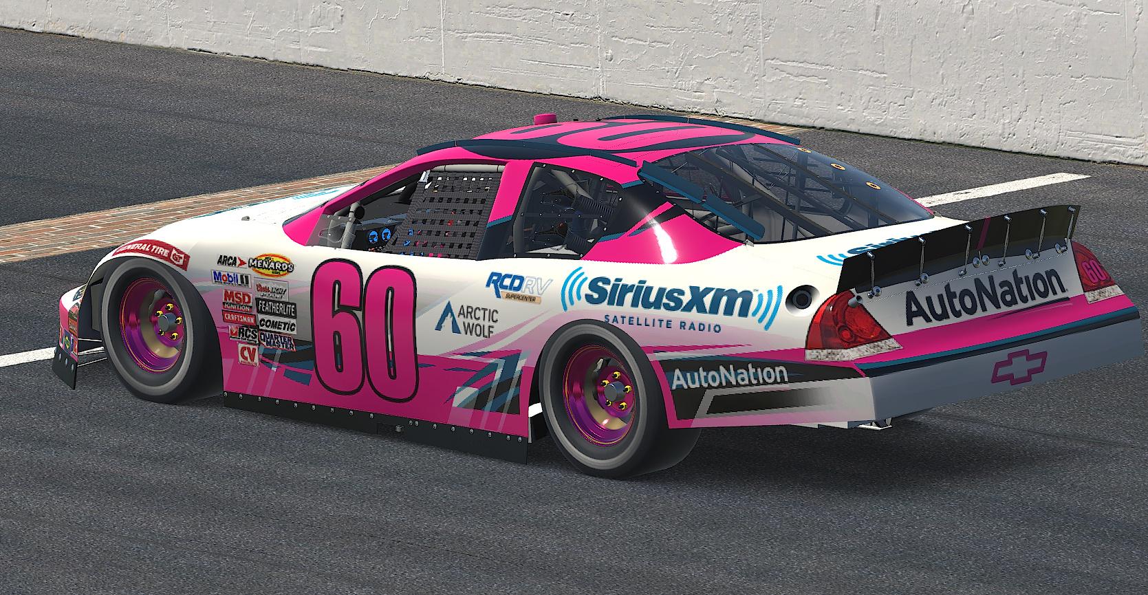 Preview of MSR SiruisXM/AutoNation ARCA Car (Custom #60) by Chance Campbell