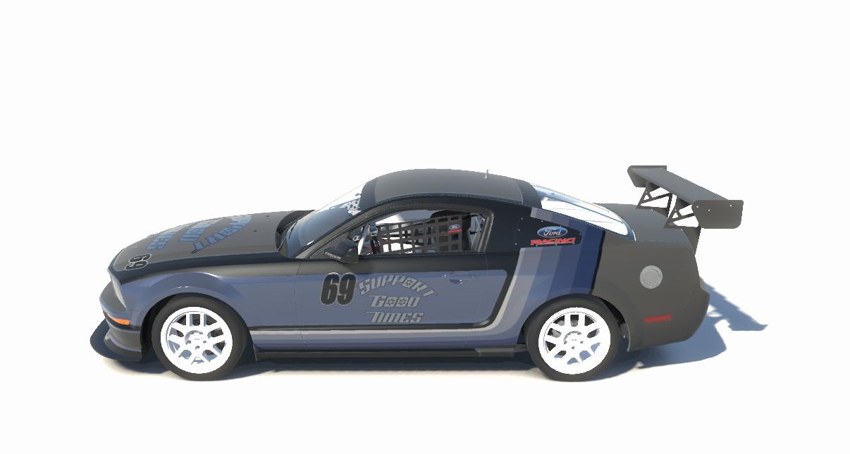Preview of Mustang FR500S - Blue Striped - By Sharky by Sharky A.