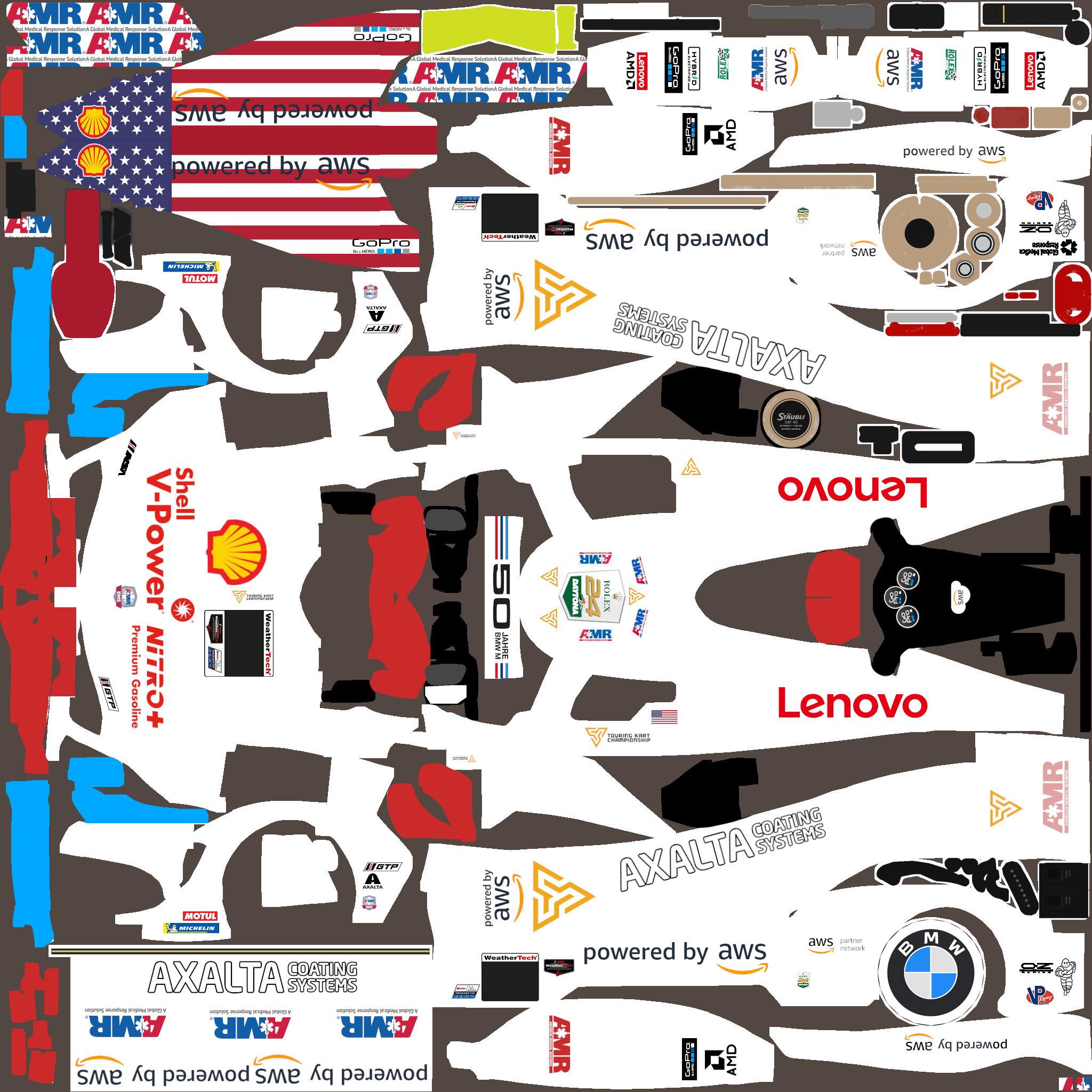 Preview of BMW M Hybrid V8 CUSTOM livery usa flag by Christian Barker