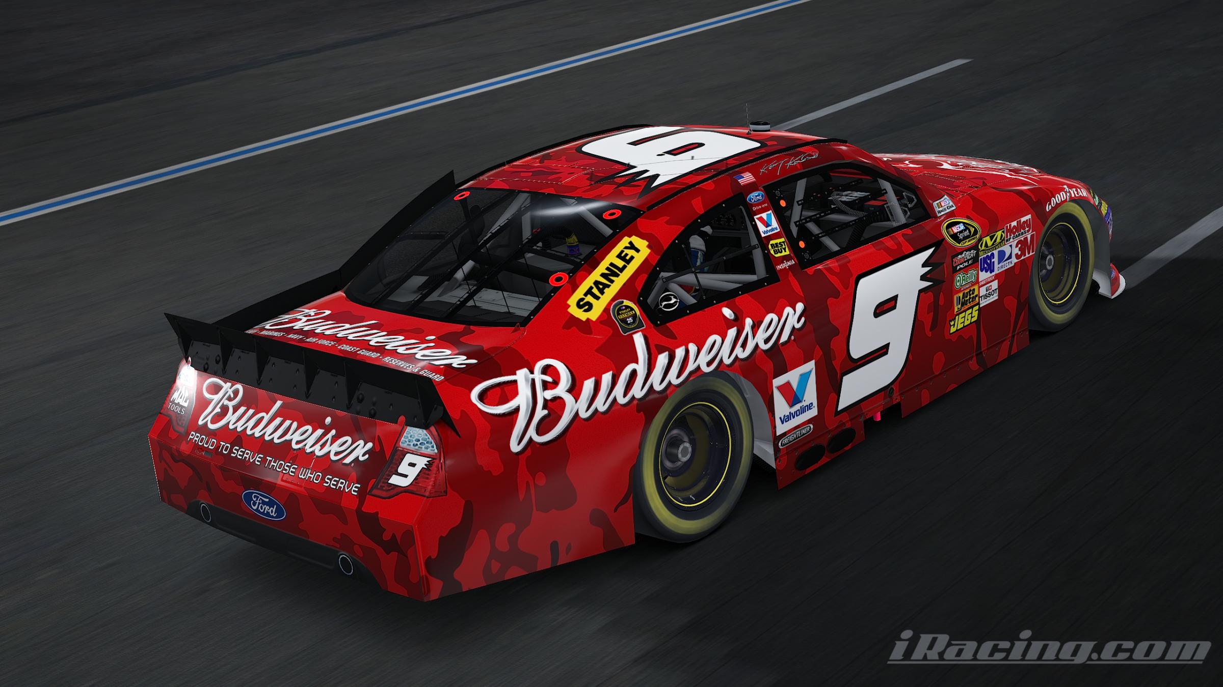 Preview of Kasey Kahne 2010 Budweiser Armed Forces Ford Fusion COT by Derek Brent