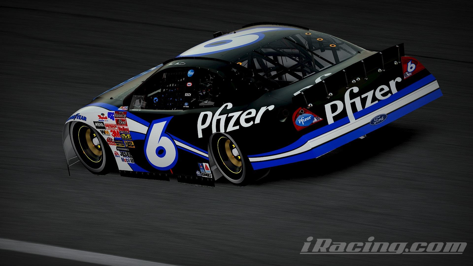 Preview of #6 Mark Martin 2003 Pfizer Ford Taurus Sim Stamped Number by Christian Budd