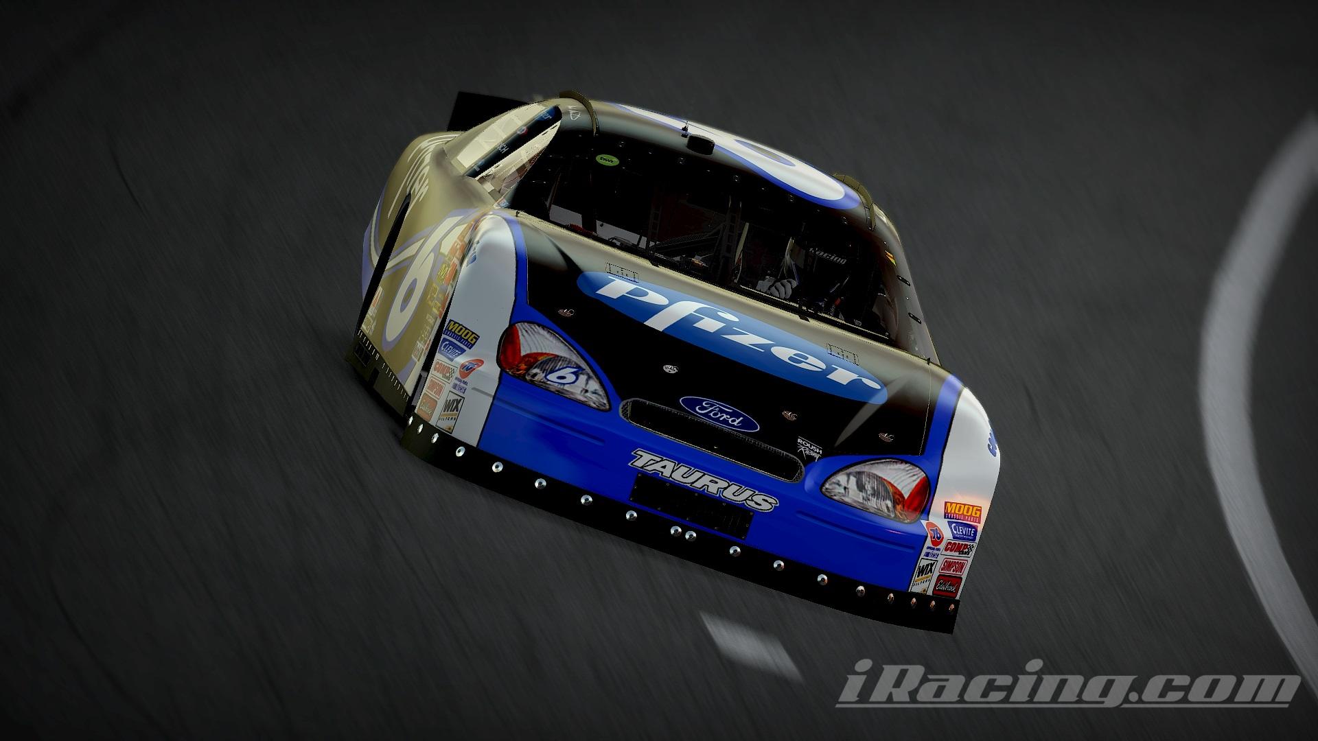 Preview of #6 Mark Martin 2003 Pfizer Ford Taurus Sim Stamped Number by Christian Budd