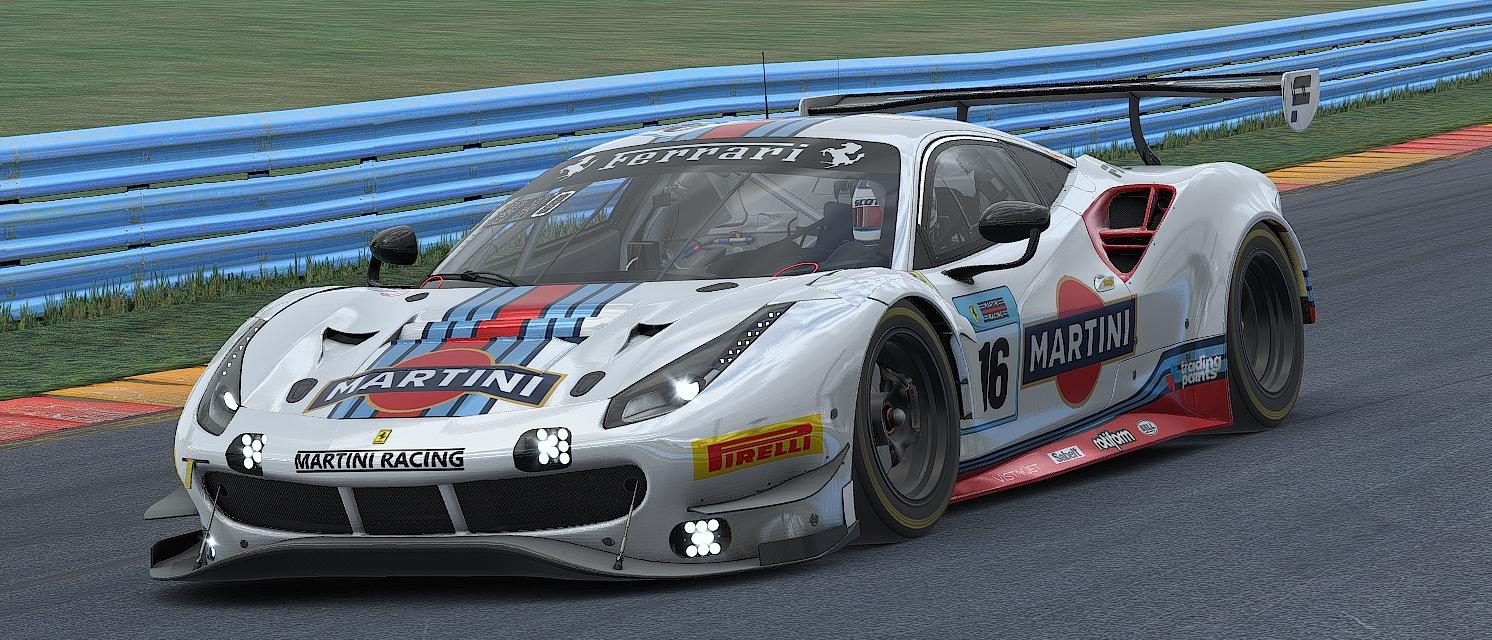 Martini Racing Ferrari 488 GT3 Evo by Scott N. Trading Paints