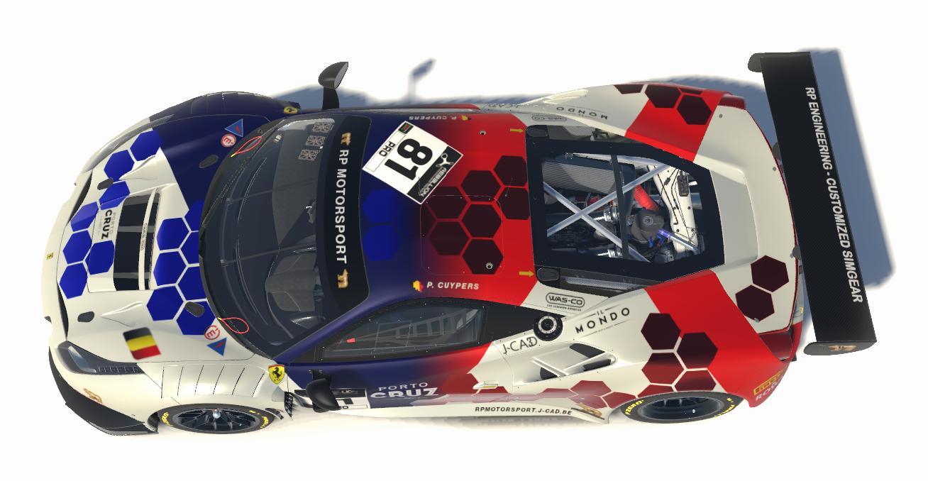 Preview of RP MOTORSPORT 488 GT3 Evo 2023 - Cream Edition by Pieter Cuypers