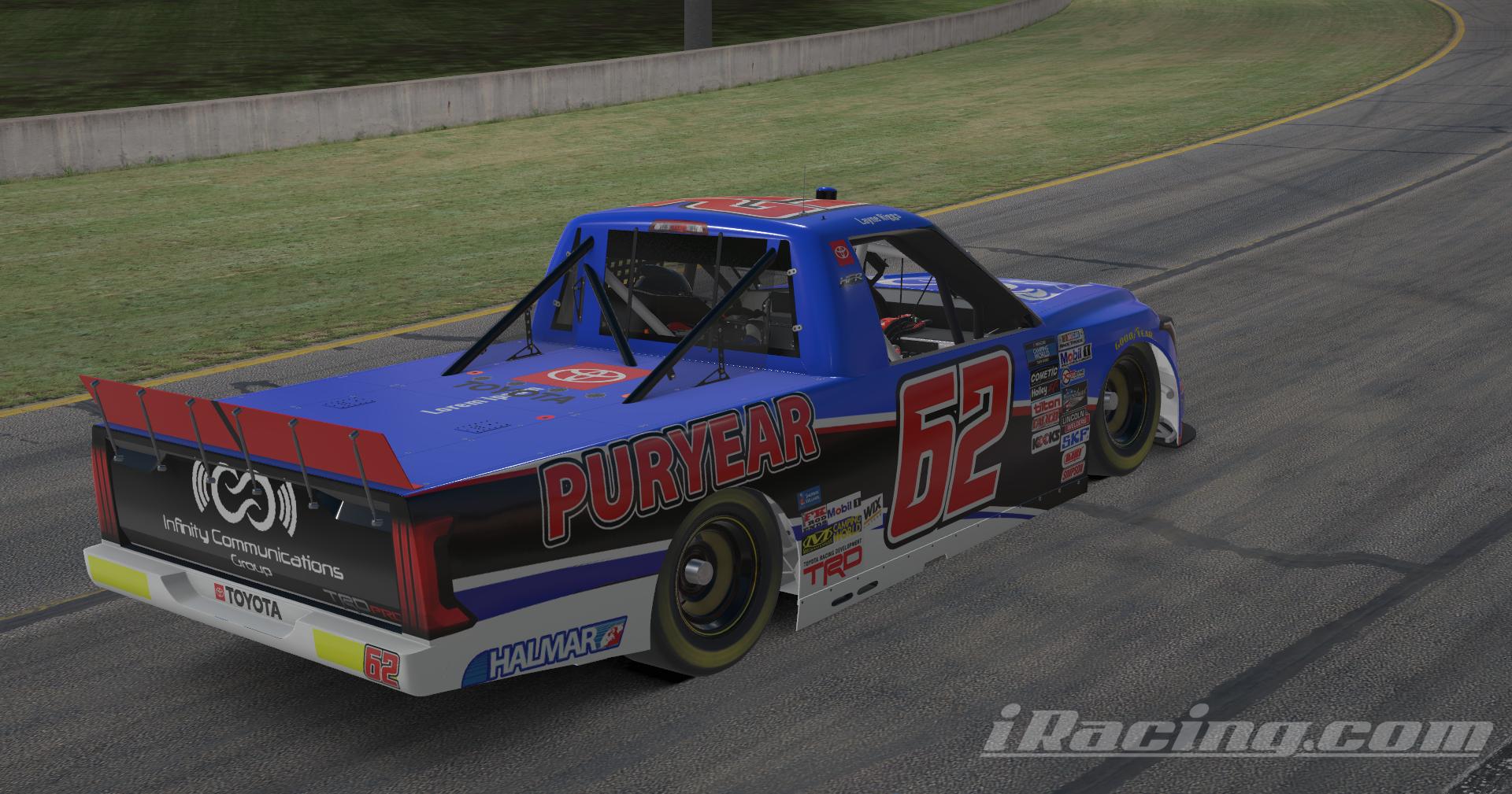 Preview of #62 Layne Riggs 2022 Infinity Communications Group With Number by Martin Roberg