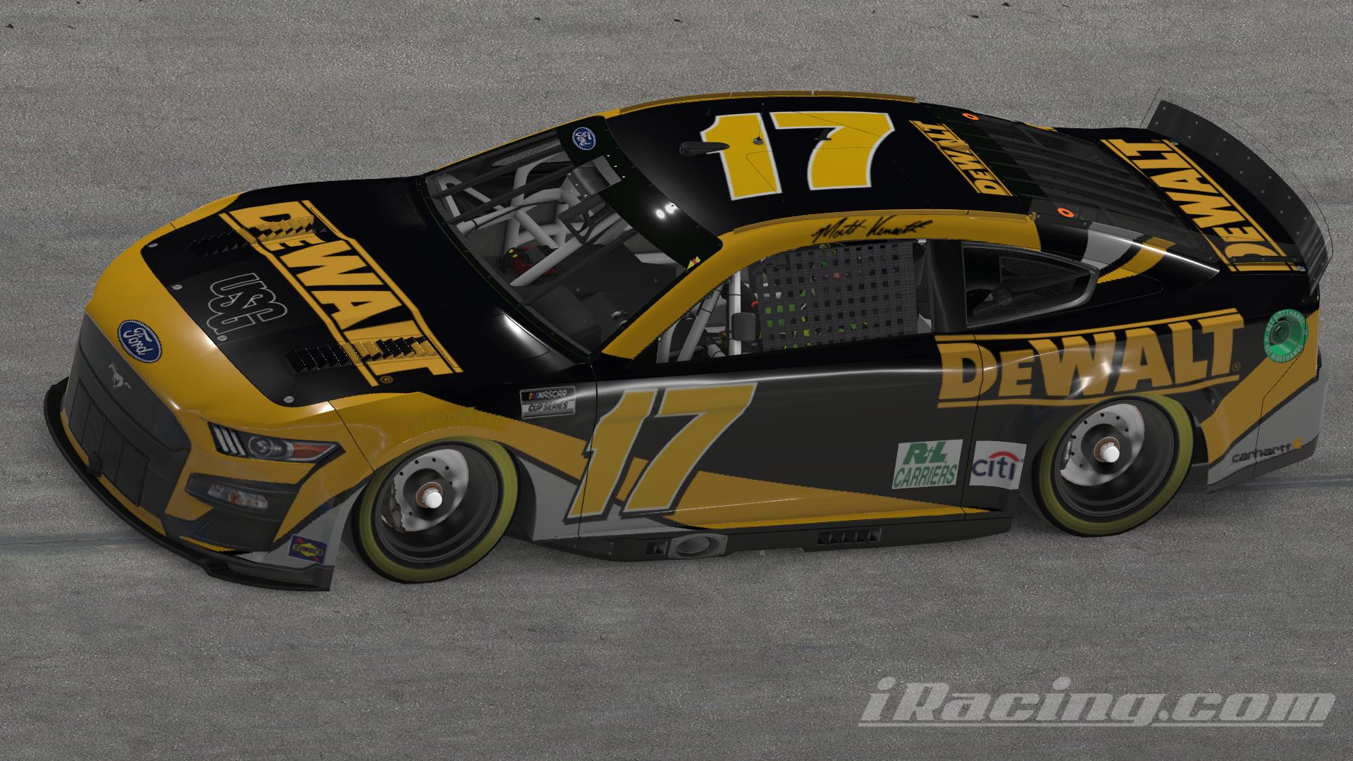 Preview of Fictional Matt Kenseth Alternate DeWalt Ford Mustang - Custom # by Emmanuel Santiago