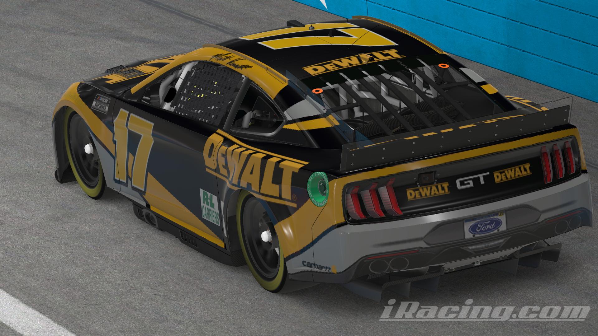 Preview of Fictional Matt Kenseth Alternate DeWalt Ford Mustang - Custom # by Emmanuel Santiago