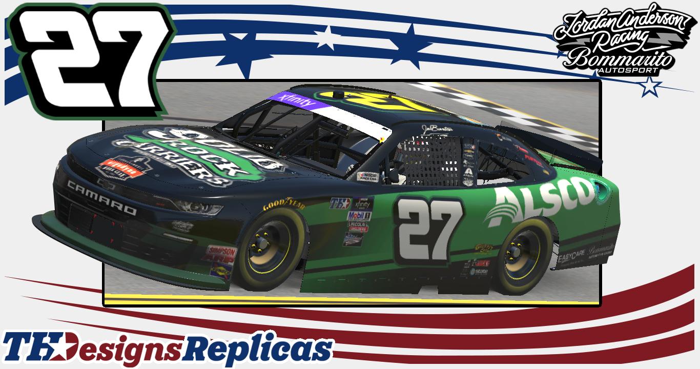 #27 - Jeb Burton- JAR - Jordan Anderson Racing - ALSCO - 2023 Xfinity ...