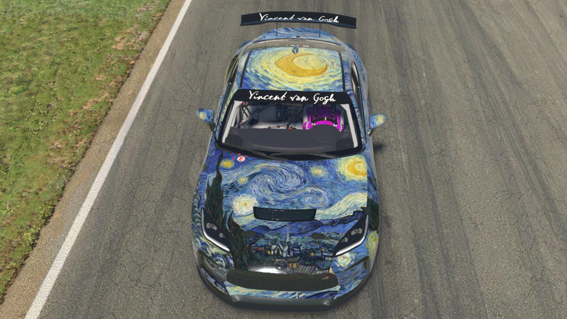 The Starry Night Toyota GR86 by Jasper De Jong Trading Paints