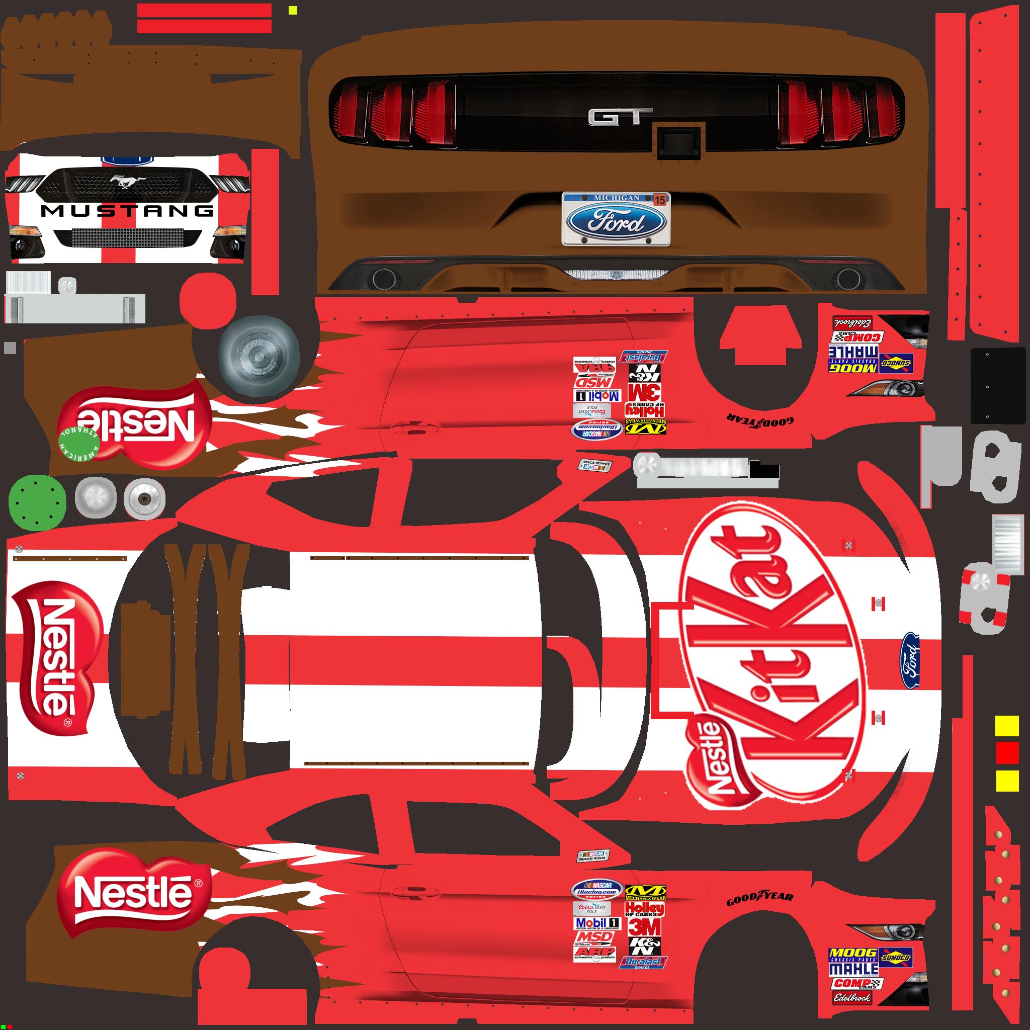Preview of Kit Kat Xfinity Mustang by Trey J Galgon