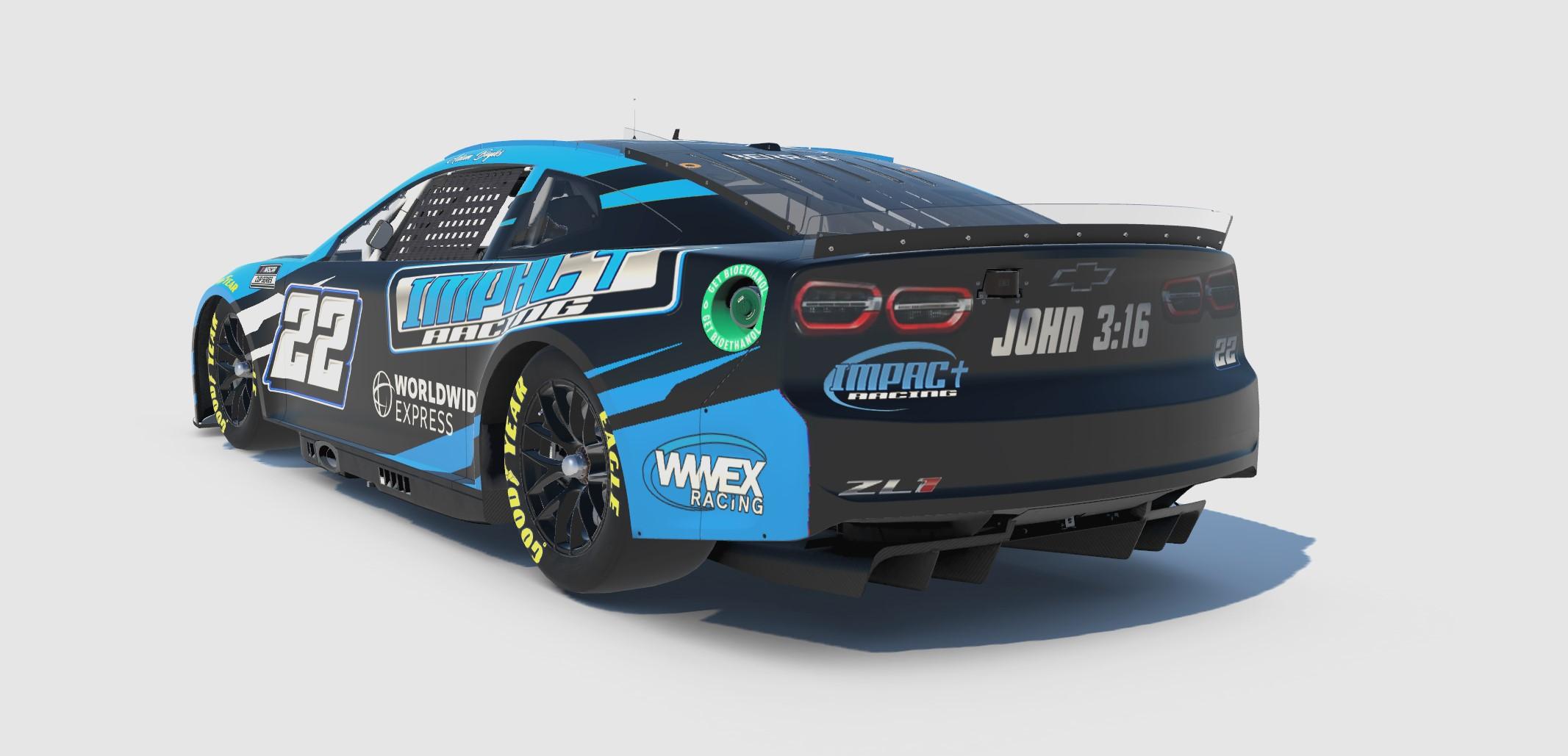 Preview of Adam Boyles No. 22 NASCAR NextGen Chevorlet Camaro ZL1 by Brandon Berrier