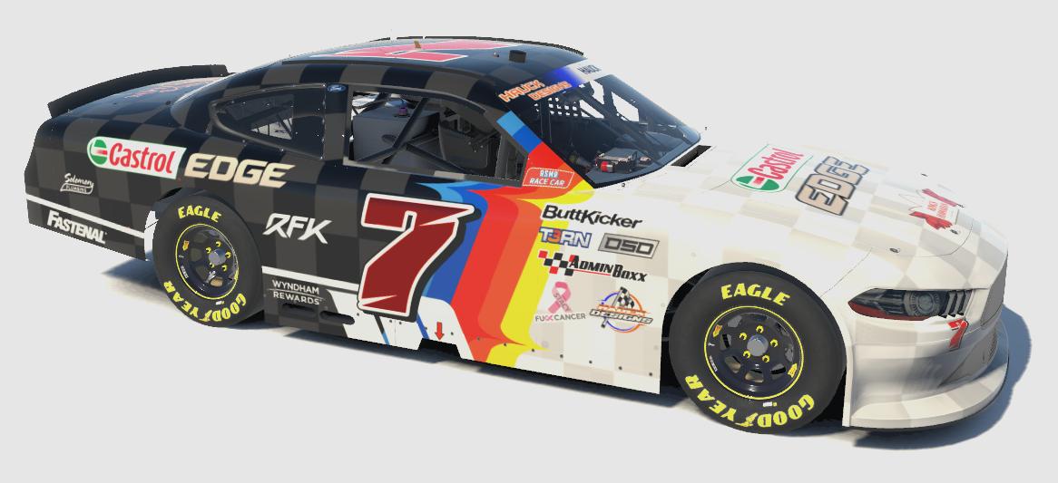 Preview of RFK Ken Block Tribute Xfinity Mustang - Sim Stamped Numbers by Ed Hauck