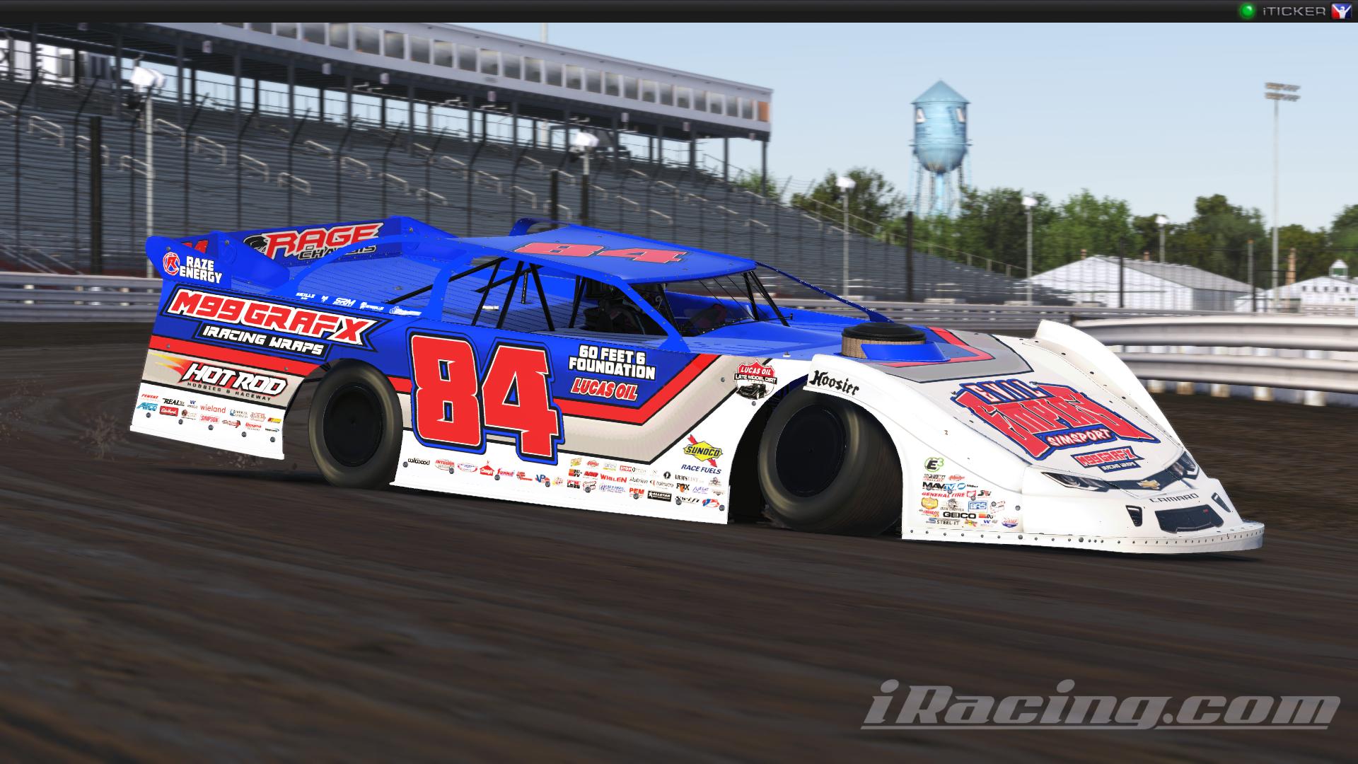 Preview of Tyler Barnett Dirt Late Model Sim Stamped by Logan Monteith