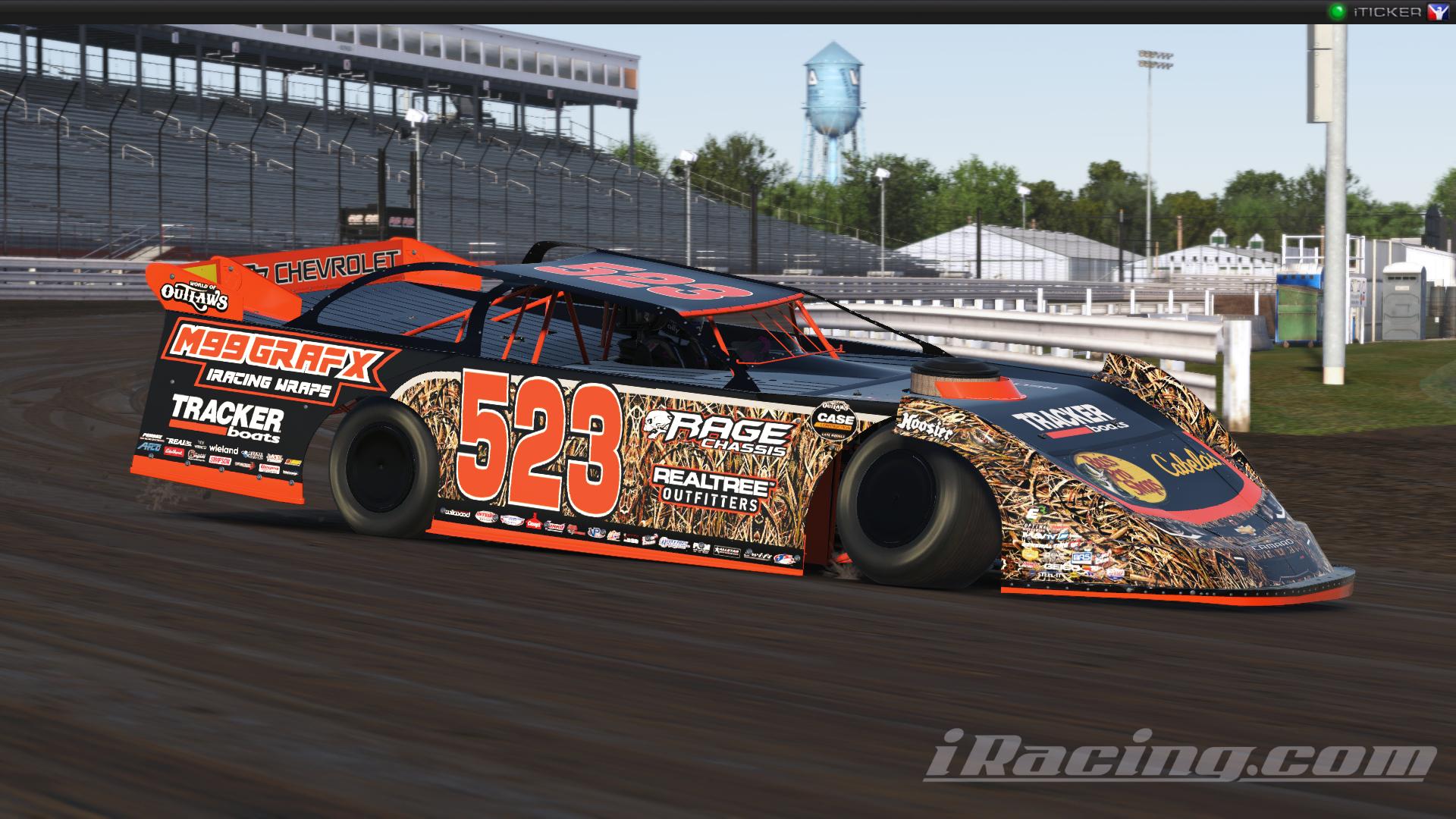 Preview of Nick Sarraf Dirt Late Model Sim Stamped by Logan Monteith
