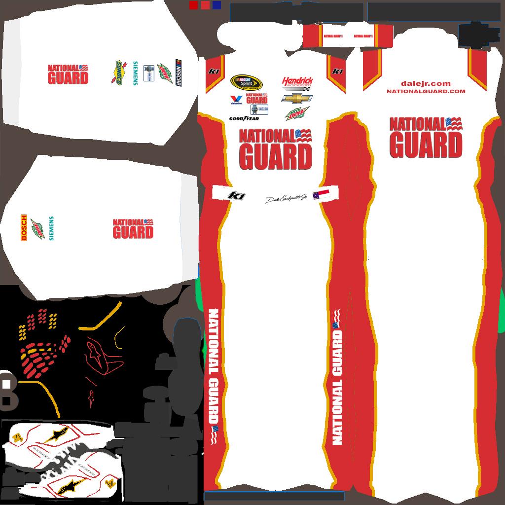 Preview of 2015 Dale Earnhardt Jr National Guard K1 Suit by Dylan Martens