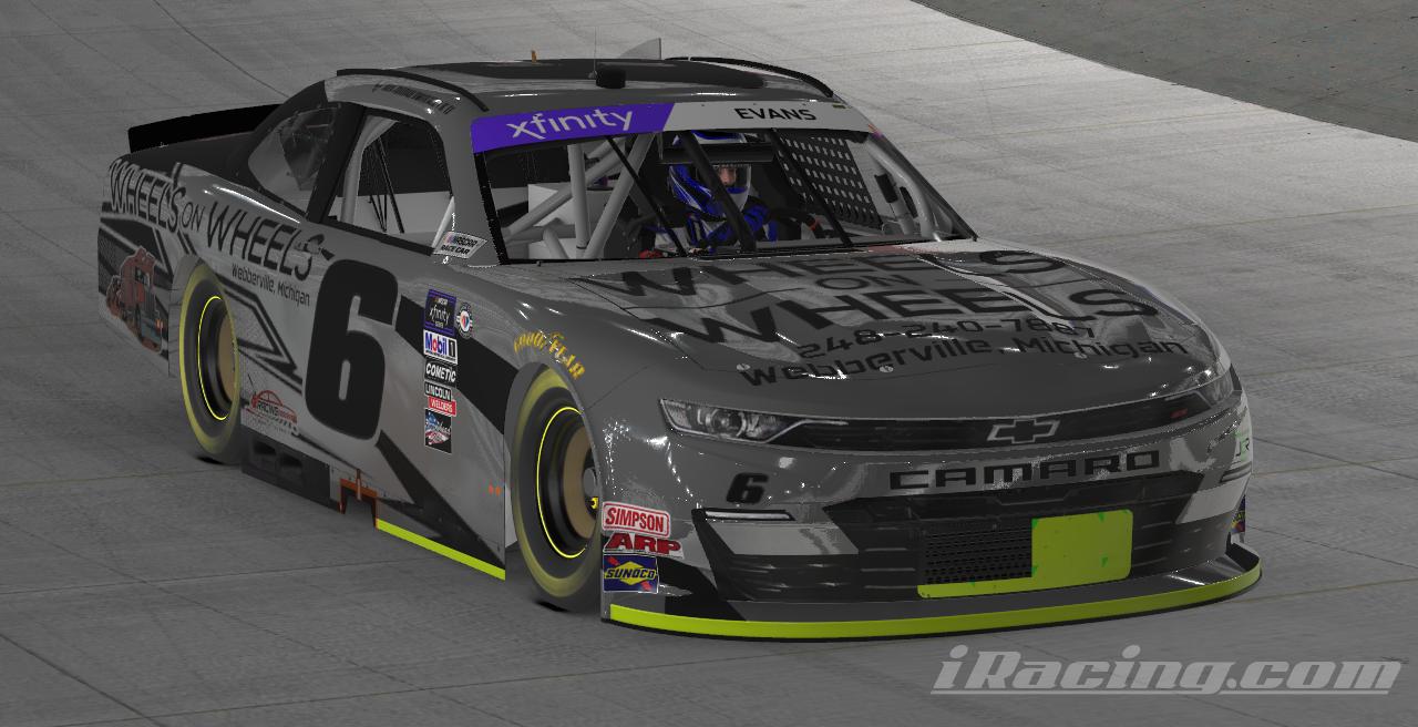 Jordan Dworaczyk II #6 Wheels On Wheels Xfinity Camaro W/ Spec Map by ...