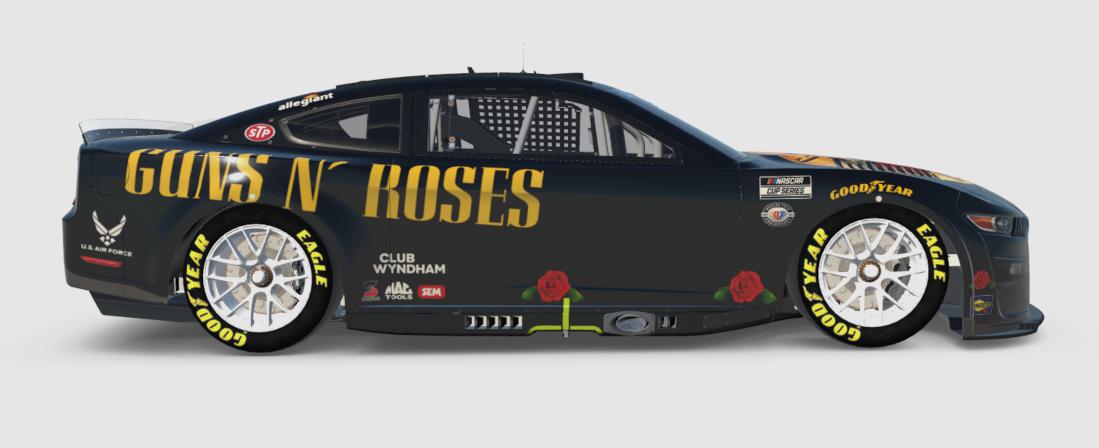 Preview of Erik Jones - Guns N Roses Mustang by Brian Bussard