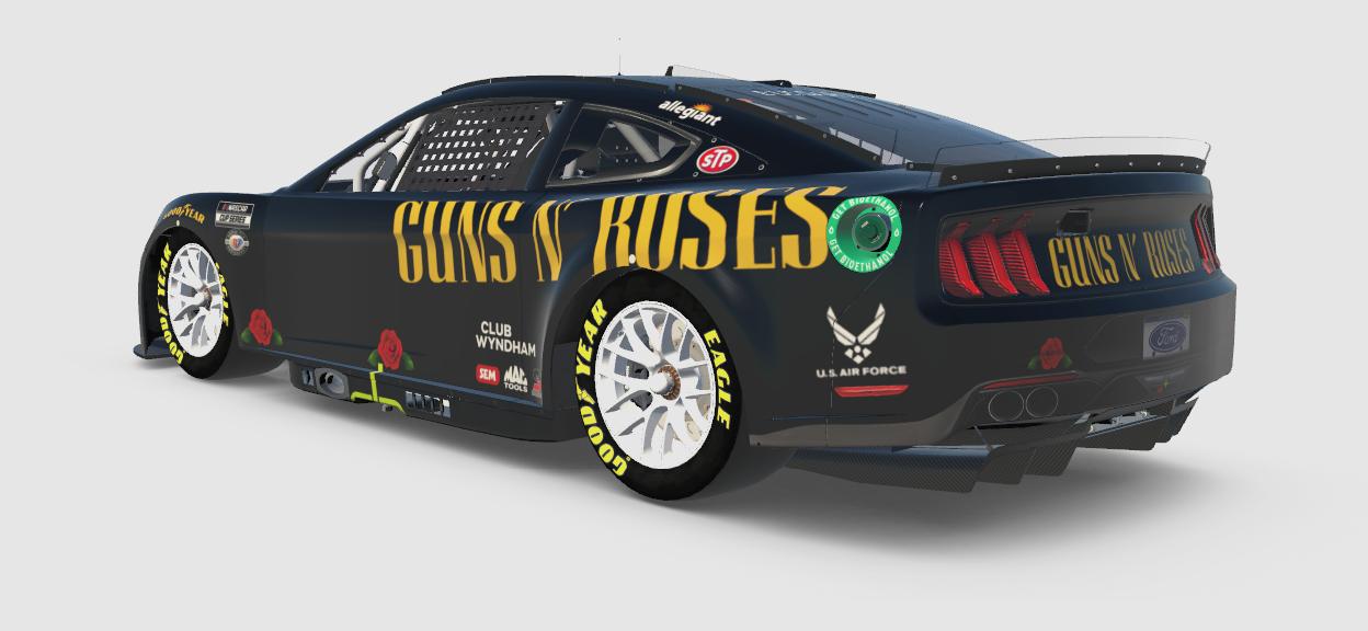 Preview of Erik Jones - Guns N Roses Mustang by Brian Bussard