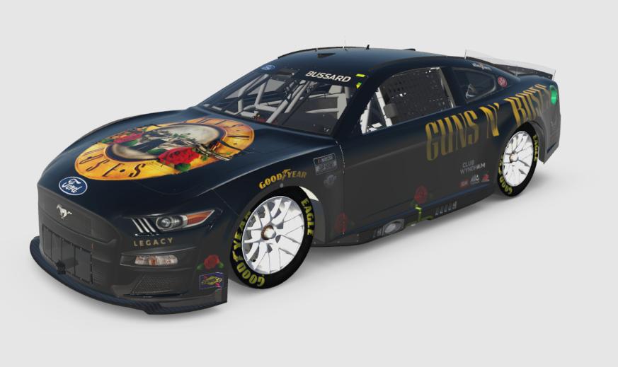 Preview of Erik Jones - Guns N Roses Mustang by Brian Bussard