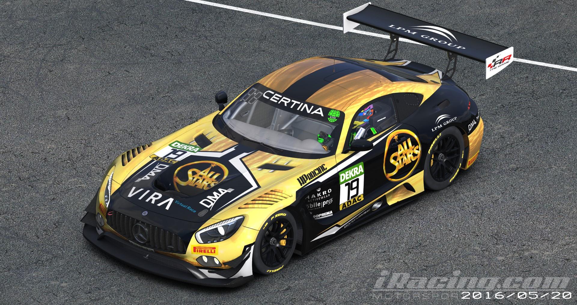Hp Graphics Racing HP RACING ADAC MERC GT3 - TP pro version by Carl Heighes - Trading Paints