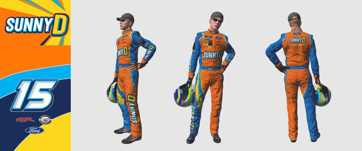 2023 #15 Riley Herbst / Daytona 500 SUNNYD suit. by Micael