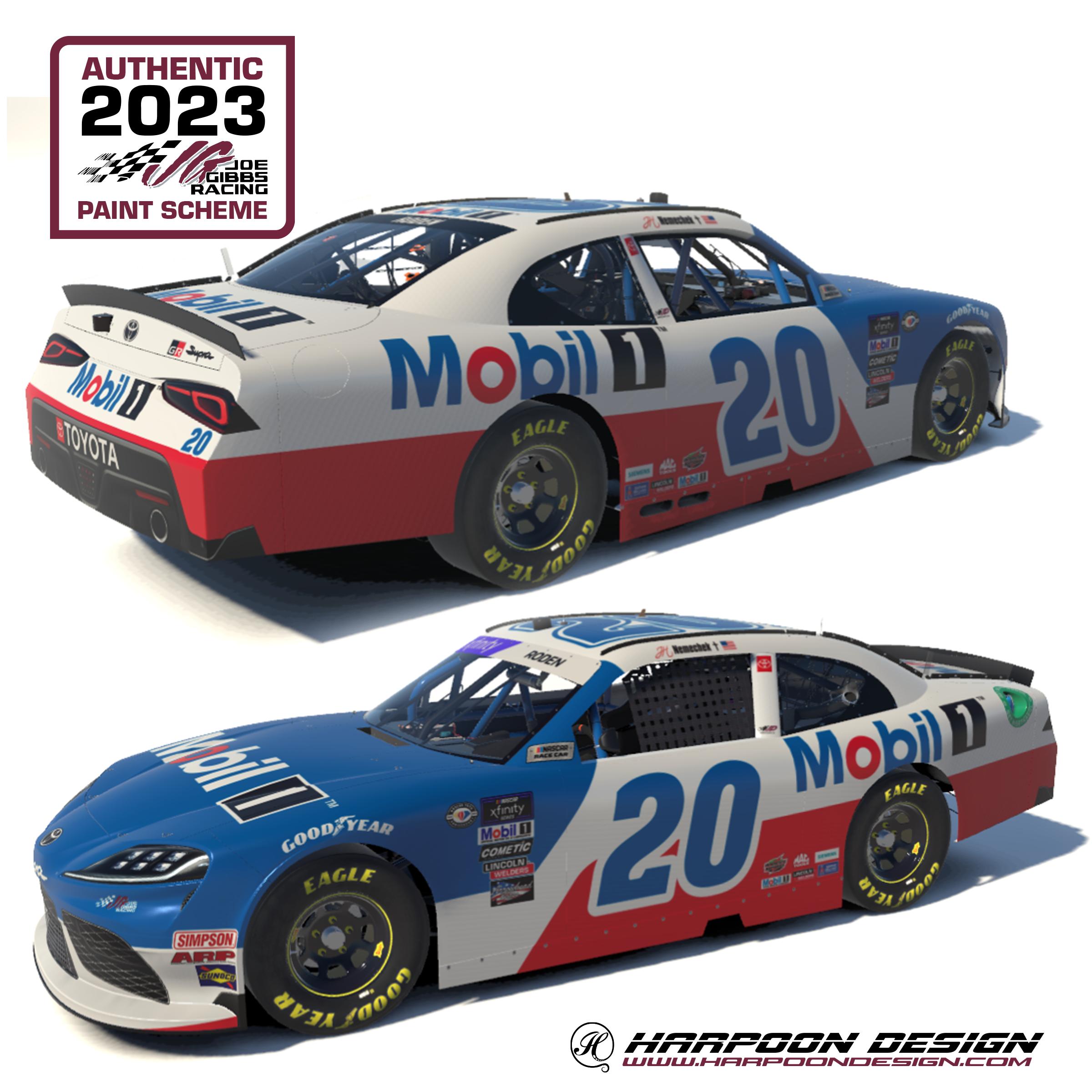 2023 John Hunter Nemechek Mobil1 Supra No Num by Brantley Roden