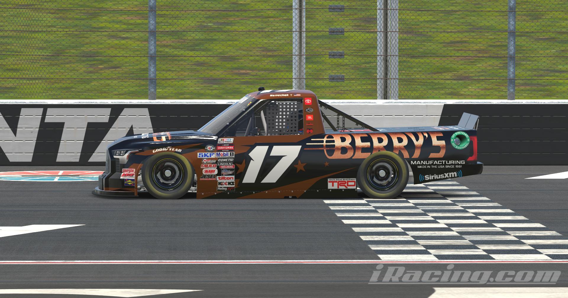 Preview of #17 John Hunter Nemechek 2023 Berrys Manufacturing by Martin Roberg