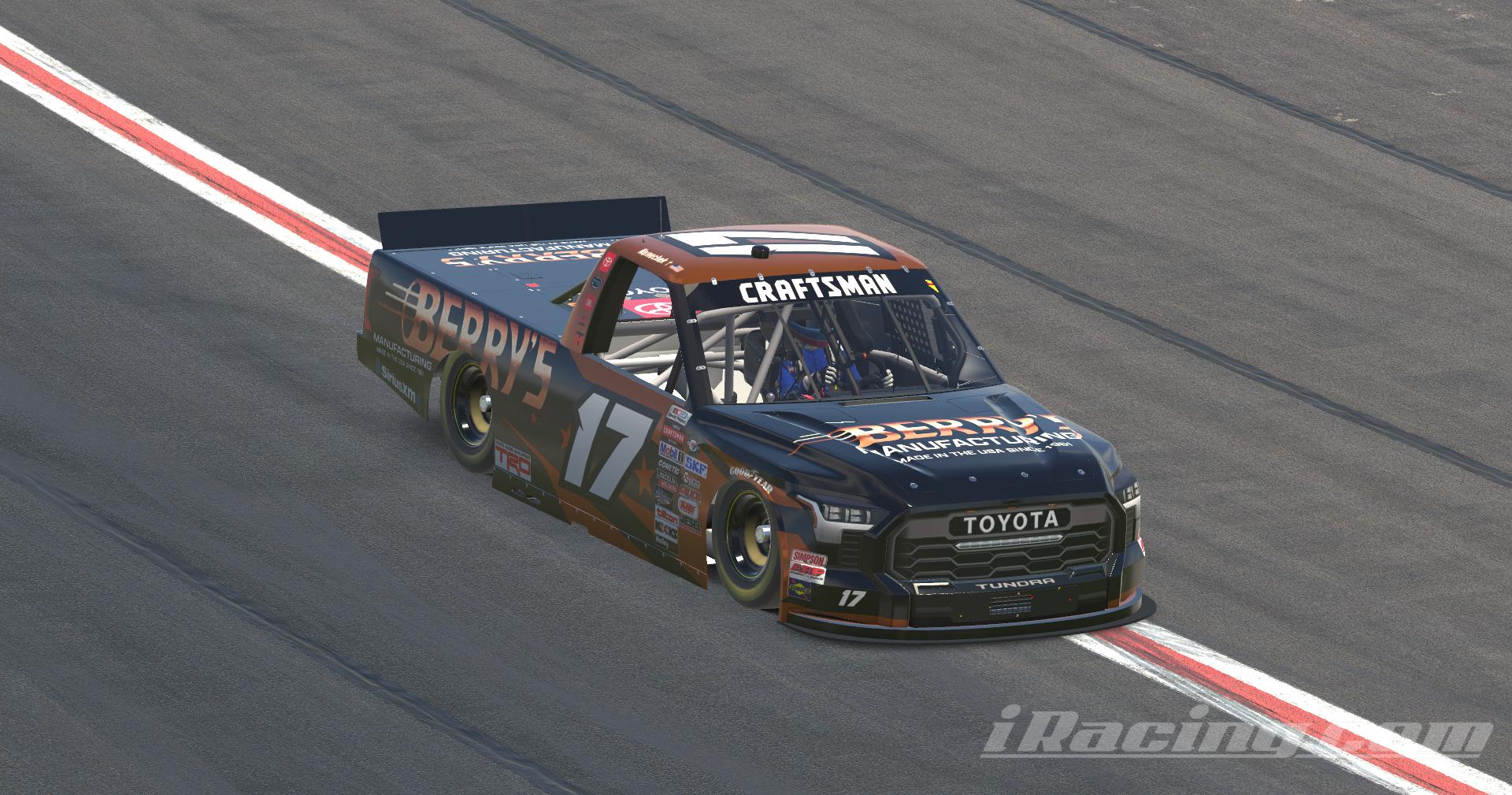 Preview of #17 John Hunter Nemechek 2023 Berrys Manufacturing by Martin Roberg