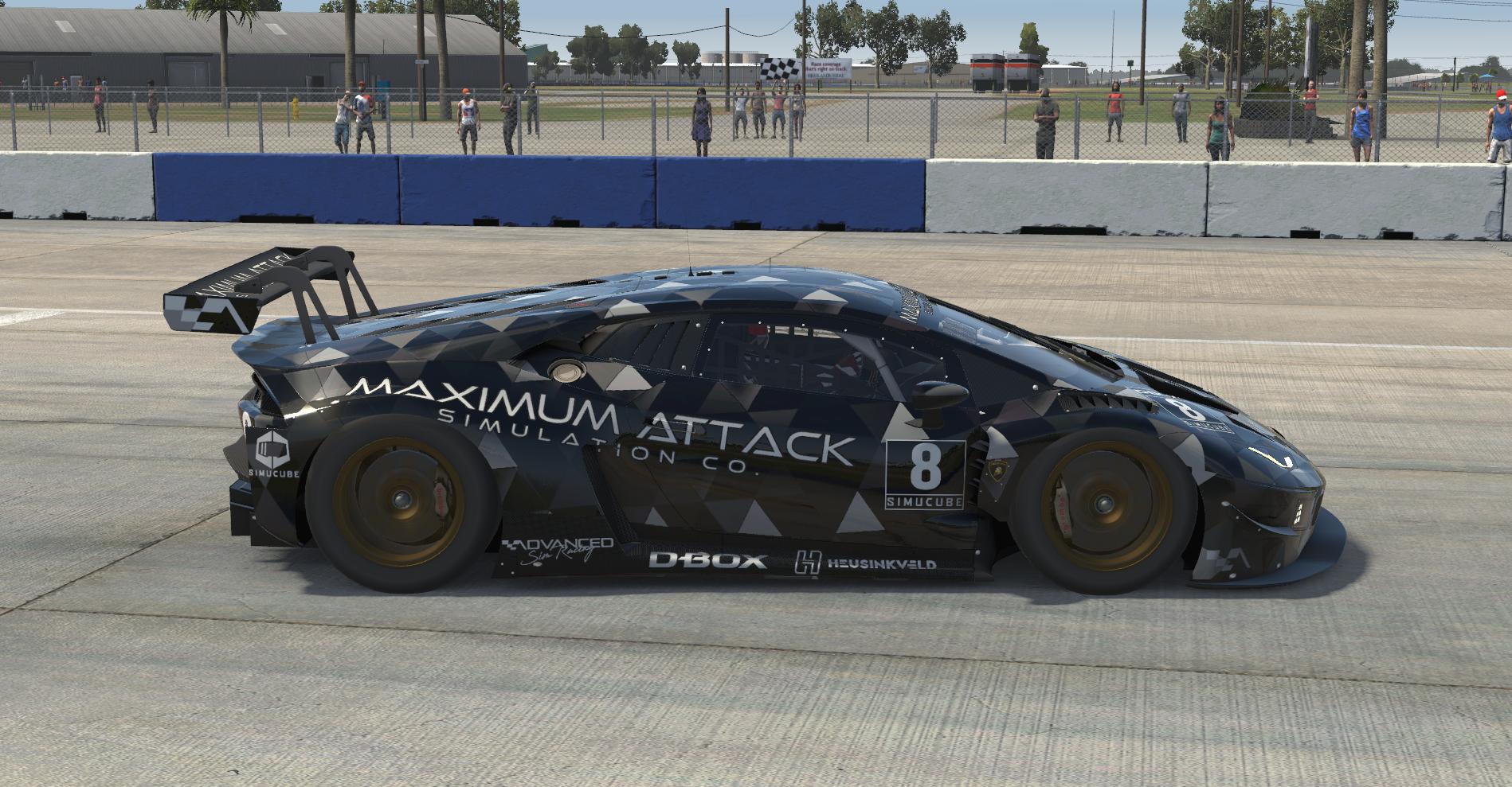 Preview of Maximum Attack Simulation Co - Black Lambo Huracan GT3 DRD by Perry Duncan