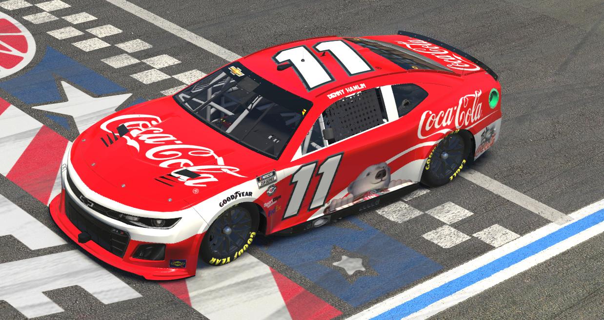 Preview of Denny Hamlin Coke Car WITH NUMBERS by John Vlasaty