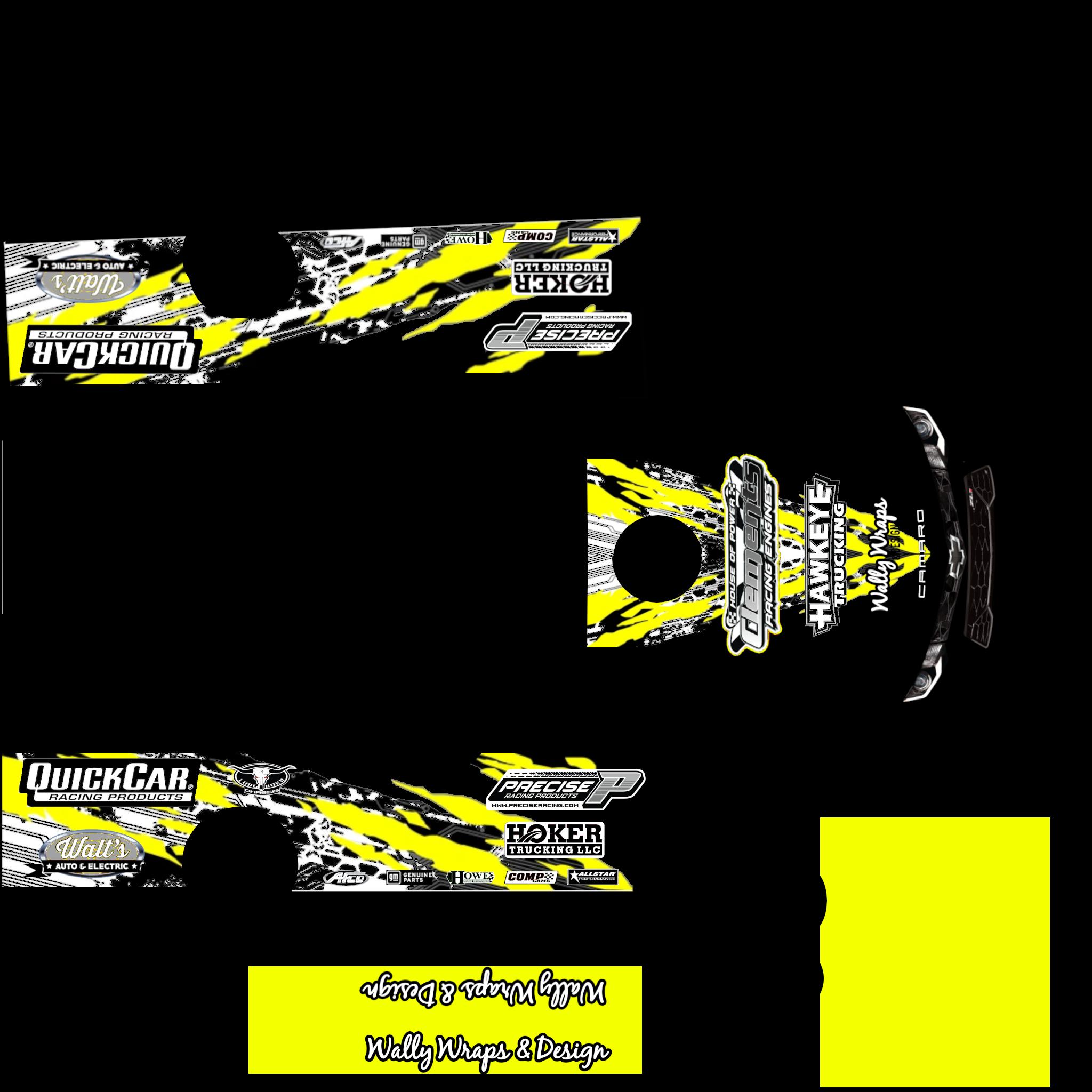 Preview of Dirt Late Model black yellow gray sim by Jason Welsh