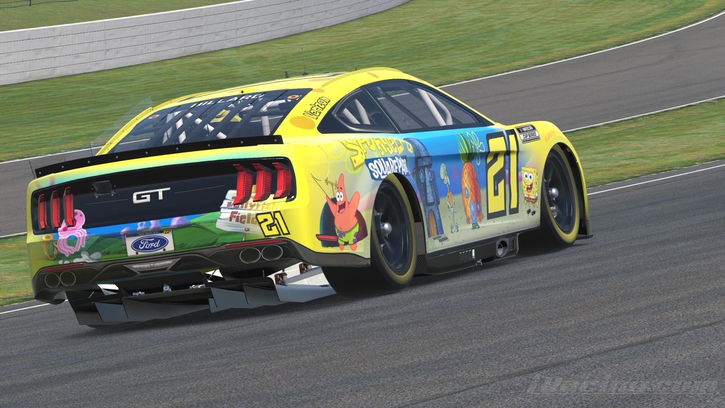 Spongebob Mustang by Ben B. Trading Paints