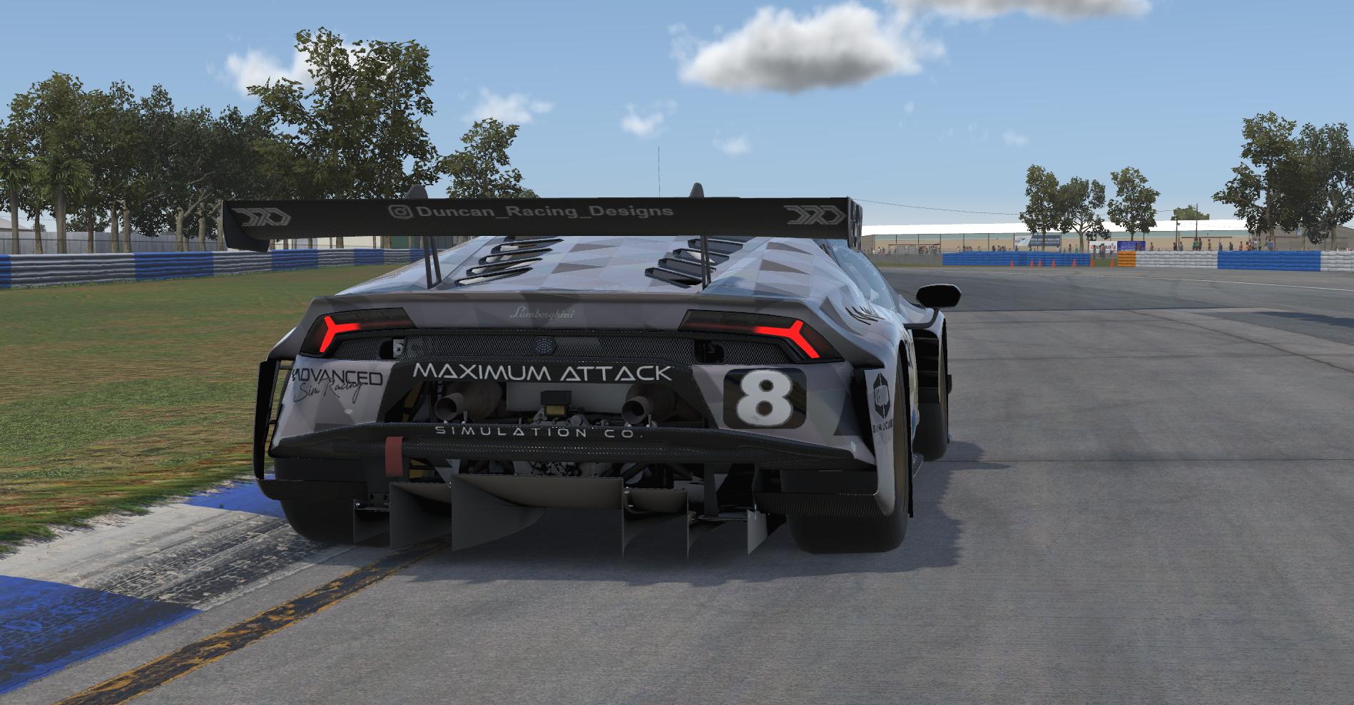 Preview of Maximum Attack Simulation Co - Chalk Lambo Huracan GT3 DRD by Perry Duncan
