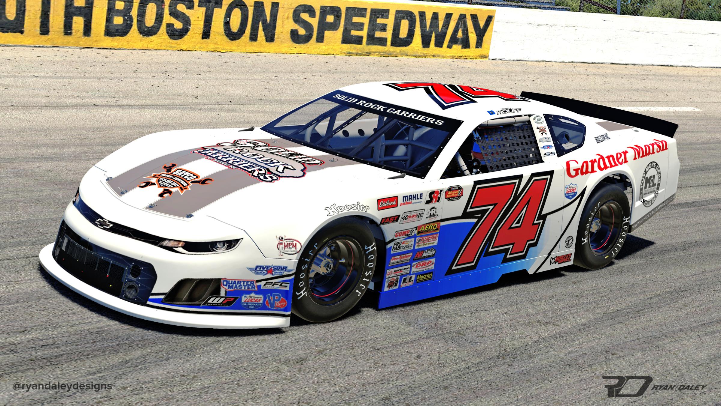 Preview of Official 2022 #74 Quin Houff Gardner Marsh/Solid Rock Carriers With Numbers by Ryan Daley