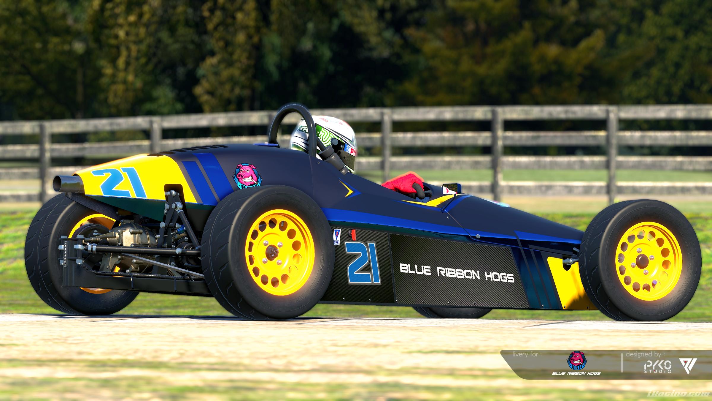 Blue Riddon Roid Hog Blue Ribbon Hogs - Formula Vee by Syaiful Ariffin - Trading Paints