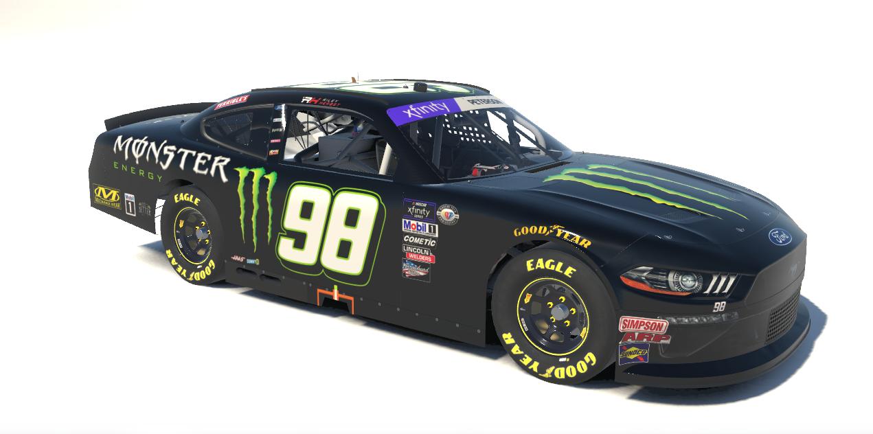 Preview of Riley Herbst 98 2023 Monster Energy Mustang (Number) by Jon ME Peterson