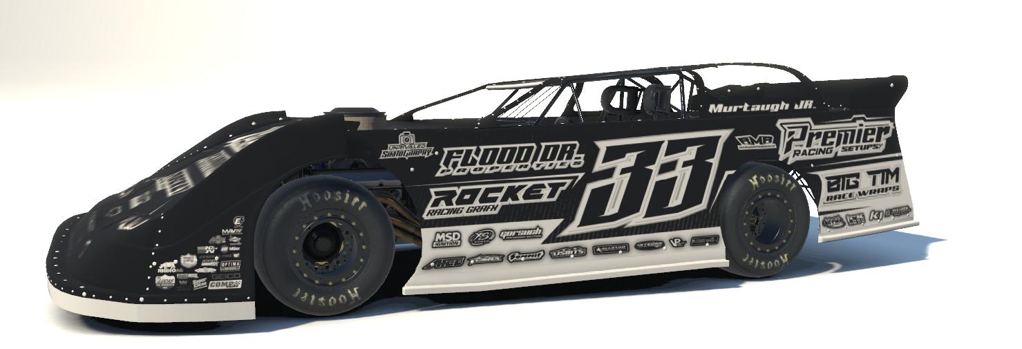Preview of late model template murtaugh 33 black and white by Jaxson Reitzler