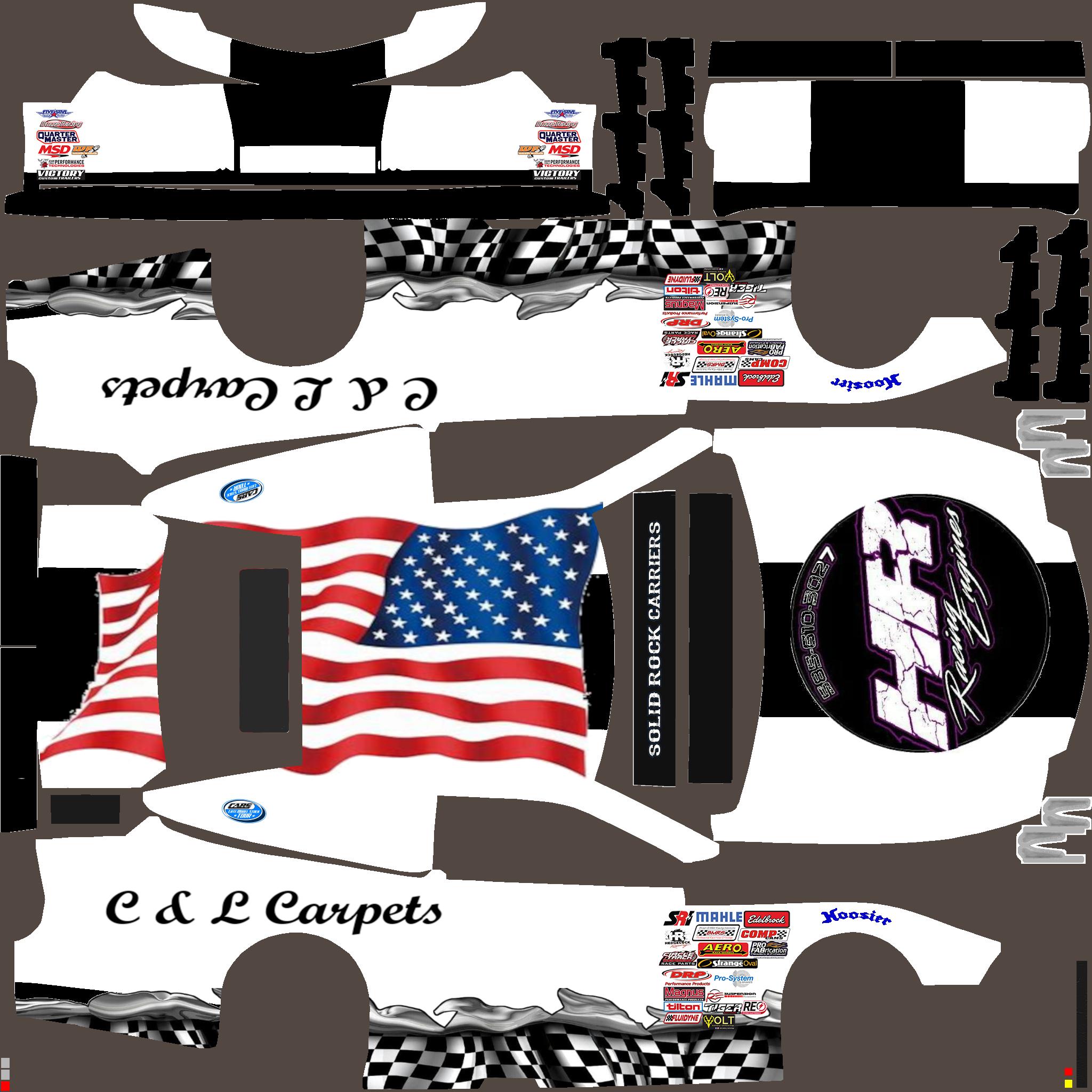 Late Model Stock c&l carpets by Chris D. Trading Paints