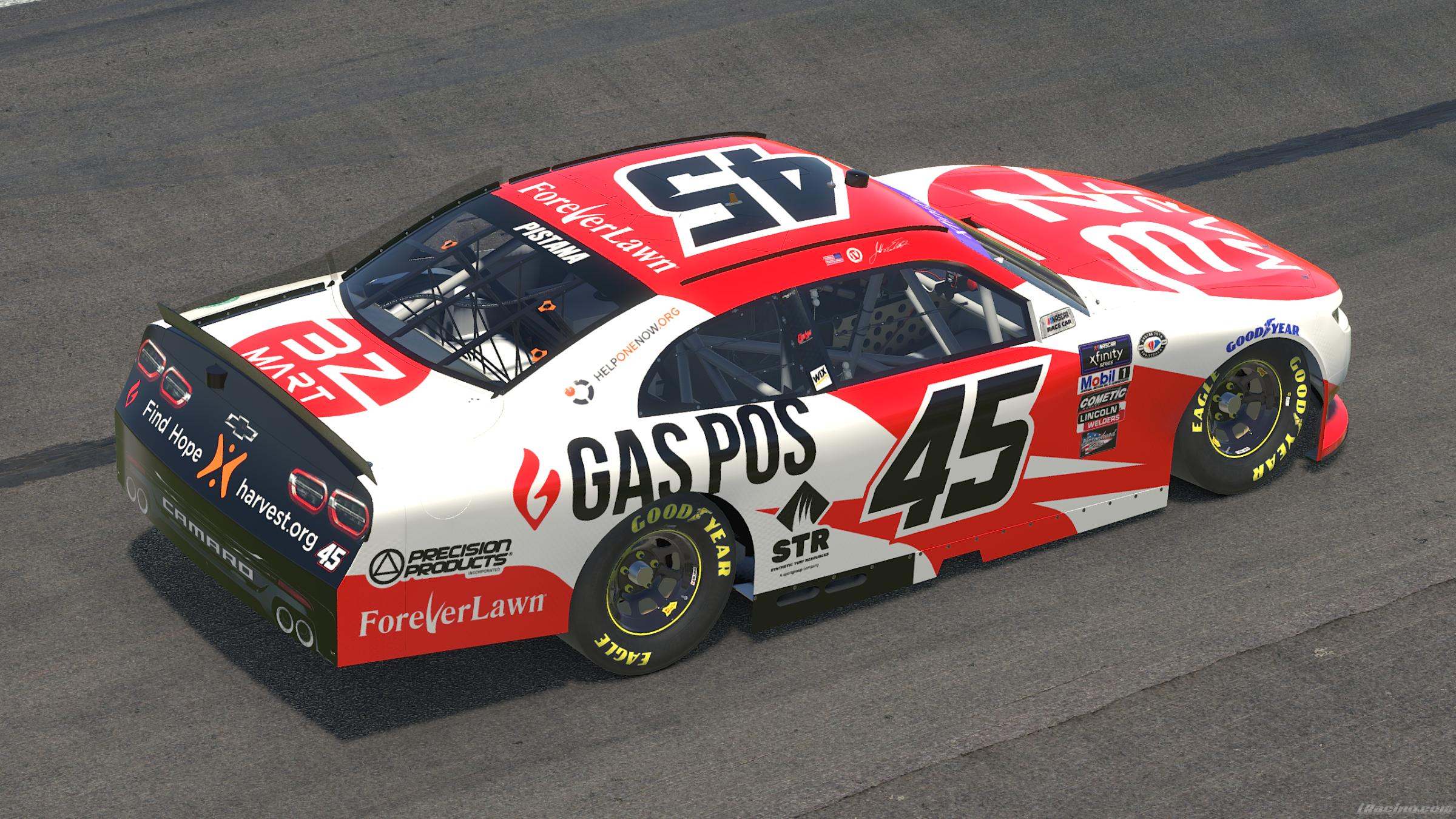 2023 Jeffrey Earnhardt #45 BZ Mart/Gas POS by Ryan Pistana - Trading Paints