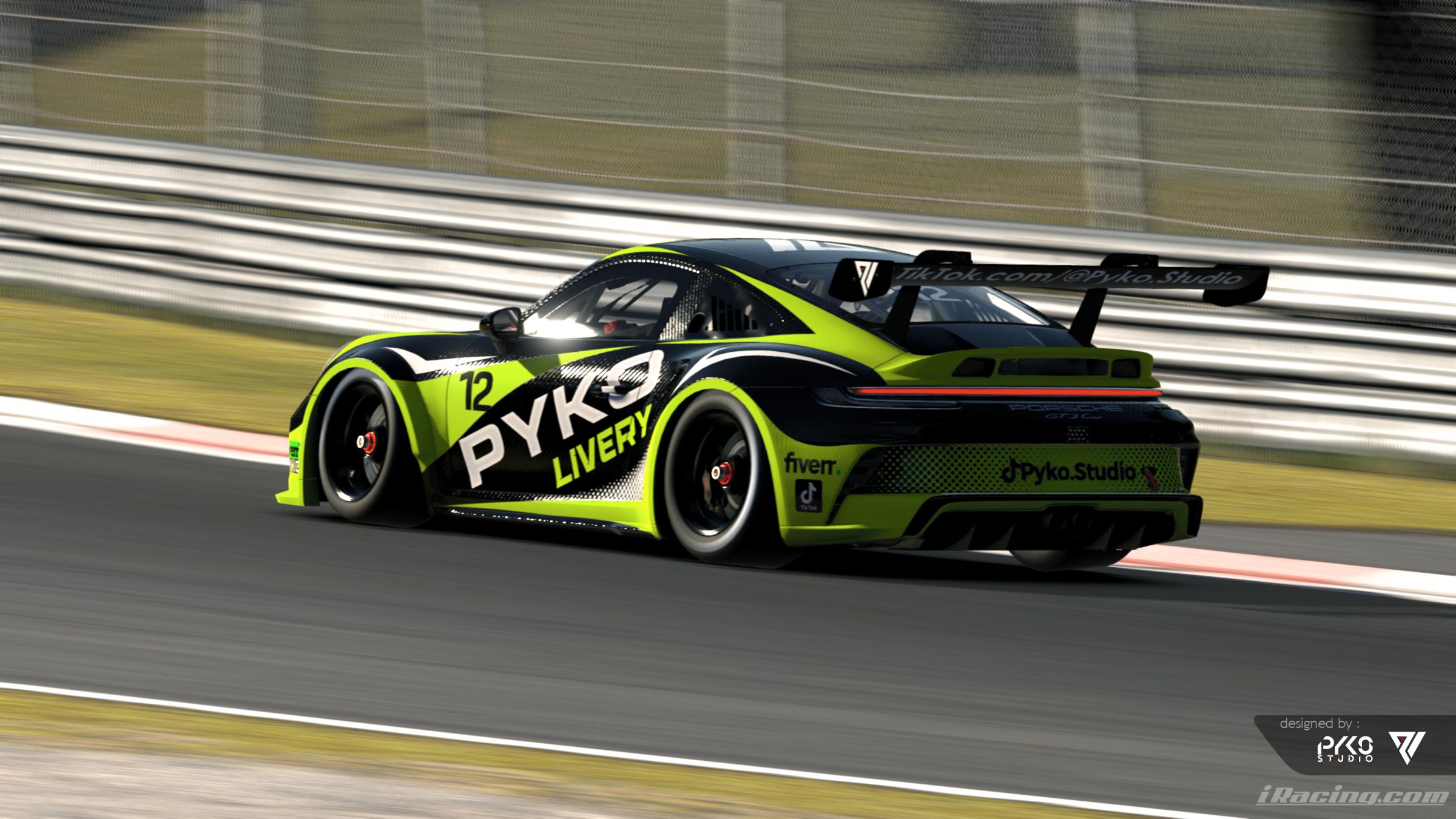 Preview of P992 Fiverr TikTok Pyko Livery by Syaiful Ariffin