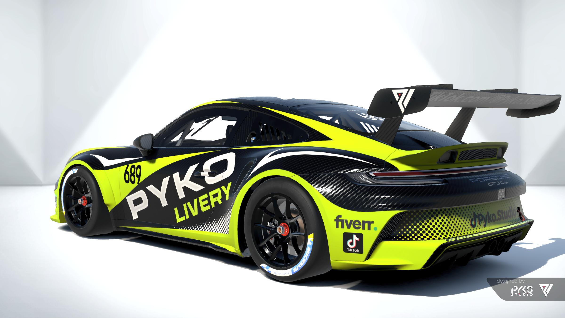 Preview of P992 Fiverr TikTok Pyko Livery by Syaiful Ariffin