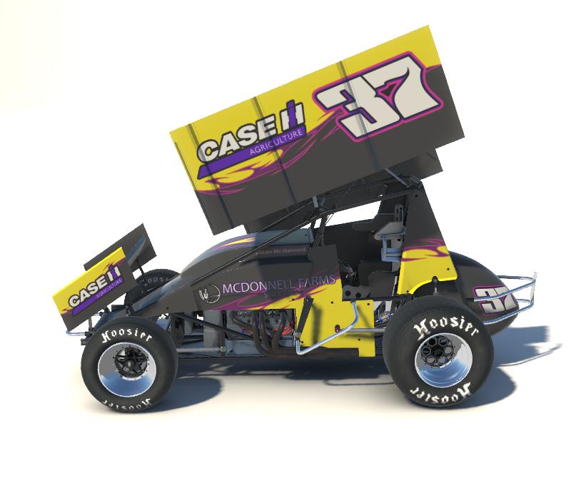 Allan McDonnell Sprint Car 37 by Josh Whiteman Trading Paints