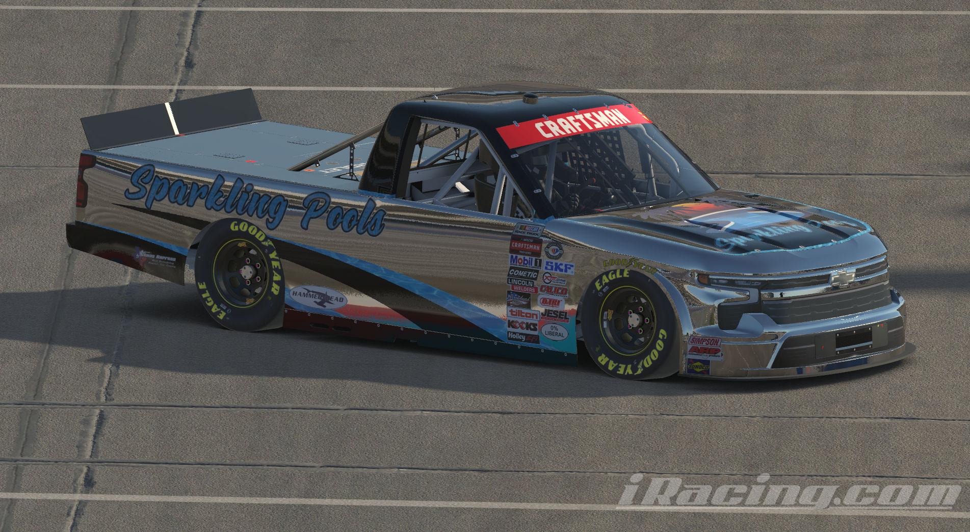 Preview of SPARKLING POOLS NASCAR CRAFTSMAN CHEVY TRUCK (NO NUMBERS) by Scott Van Ness